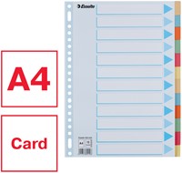 Tabbladen Esselte Premium A4 12-delig karton 23-rings assorti-2