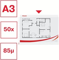 Showtas Esselte PP A3 11-gaats dwars 50 stuks-1