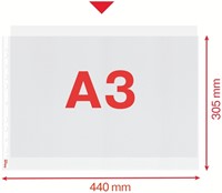 Showtas Esselte PP A3 11-gaats dwars 50 stuks-2