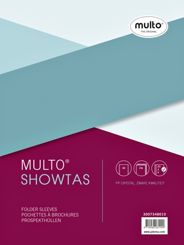 Showtas Multo A4 23-gaats PP 0.14mm glad 10 stuks