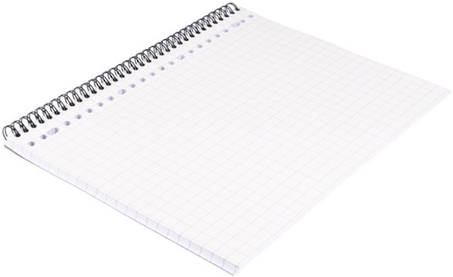 Collegeblok Multo A4 ruit 10x10mm 23-gaats 160 pagina's 80gr wit-2