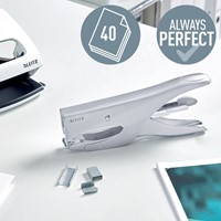 Niettang Leitz achterlaadmodel P3 40 vel zilver-5