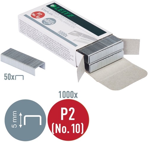 Nieten Leitz P2 nr.10 verzinkt 1000 stuks-3