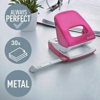 Perforator Leitz WOW 5008 NeXXt  metaal 30 vel roze-1