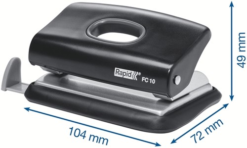 Perforator Rapid Fashion FC10 mini  10 vel zwart-3