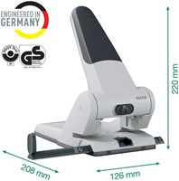 Perforator Leitz 5180 heavy duty 65 vel zilver-4