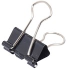 Papierklem MAUL 213 foldback 19mm zwart 12 stuks-2