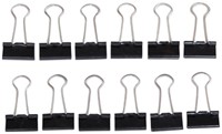 Papierklem MAUL 213 foldback 19mm zwart 12 stuks-2