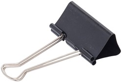 Papierklem MAUL 213 foldback 50mm zwart 12 stuks