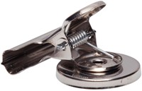 Papierklem MAUL Bulldog met magneet 40mm zilver 2 stuks-3