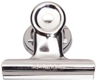 Papierklem MAUL Bulldog met magneet 52mm zilver 2 stuks
