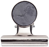 Papierklem MAUL Bulldog met magneet 52mm zilver 2 stuks-2
