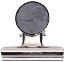 Papierklem MAUL Bulldog met magneet 52mm zilver 2 stuks-2
