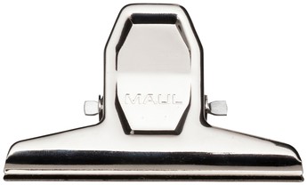 Papierklem MAUL Pro 75mm capaciteit 20mm zilver 2 stuks