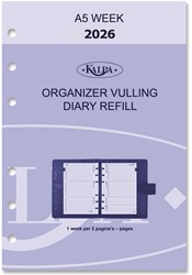 Agendavulling 2026 Kalpa A5 7dagen/2pagina's