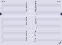 Organizer Kalpa A5 inclusief agenda 2025-2026 7dagen/2pagina's bloemenzee bruin-4