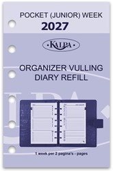 Agendavulling 2027 Kalpa Pocket 7dagen/2pagina's