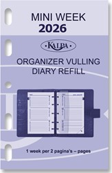 Agendavulling 2026 Kalpa Mini 7dagen/2pagina's