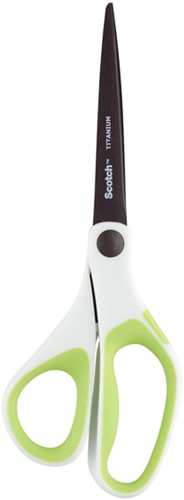 Schaar Scotch 20cm titanium met groot oog groen blister