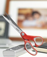 Schaar Scotch 20cm comfort rood blister-3