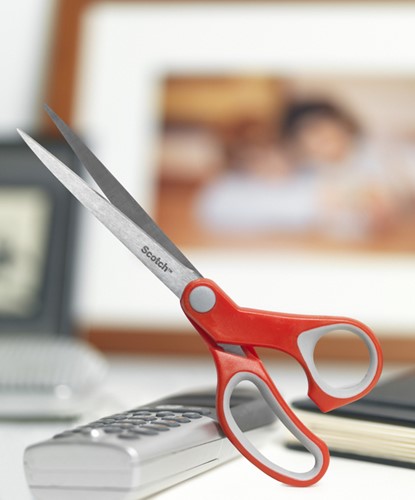 Schaar Scotch 20cm comfort rood blister-3
