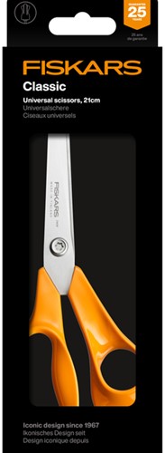 Schaar Fiskars Classic universeel 21cm oranje