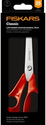 Schaar Fiskars Classic universeel 21cm links rood