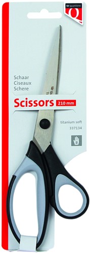 Schaar Quantore 210mm titanium soft grip handvat-2