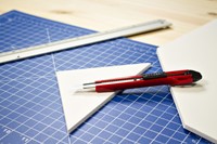 Snijmes Westcott premium 9mm met schuifsluiting rood-5