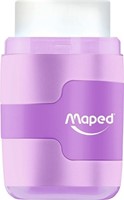 Puntenslijper Maped Connect 2gaats met gum display á 20 stuks pastel assorti-5