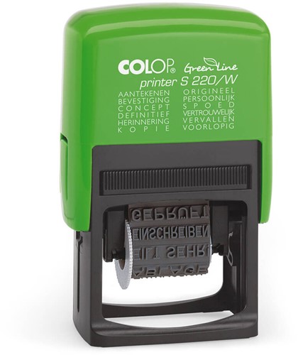 Tekststempel Colop Printer S 220/W Green Line 12 teksten
