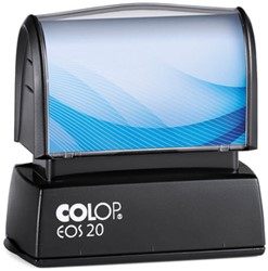 Tekststempel Colop EOS 20 flashtechnologie met stempelplaat