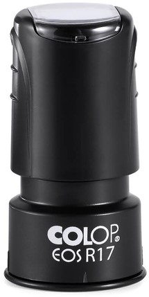 Tekststempel Colop EOS R 17 flashtechnologie met stempelplaat