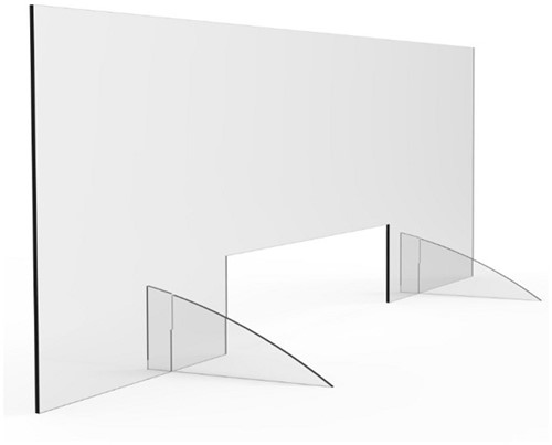 Hygiënescherm OPUS 2 - 5mm - 1500x500mm-2