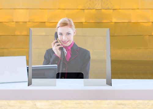 Hygiënescherm OPUS 2 opvouwbaar 900x650mm - 4mm 