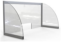 Hygiënescherm OPUS 2 Balie 1000x500mm.