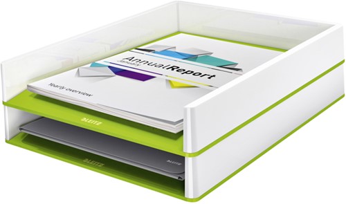 Brievenbak Leitz WOW A4 wit/groen-2