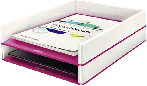 Brievenbak Leitz WOW wit/roze-2