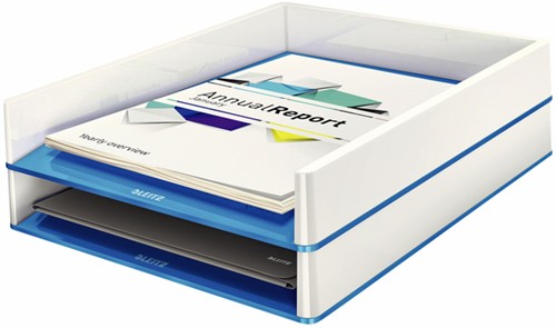 Brievenbak Leitz WOW wit/blauw-2