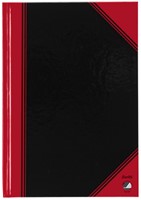 Notitieboek Bantex zwart/rood A5 lijn 70gr 96vel