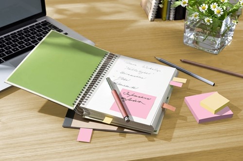 Memoblok Post-it 654-1B 76x76mm recycled geel 6 stuks-2