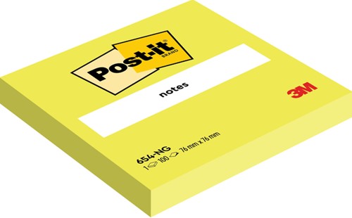 Memoblok Post-it 654 76x76mm neon groen 100 vel-3