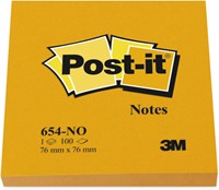 Memoblok Post-it 654 76x76mm oranje 100 vel-3