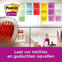 Memoblok Post-it 2028 Super Sticky 76x76mm kubus geel-1