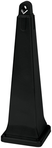 Asbak Rubbermaid Groundskeeper vrijstaand zwart