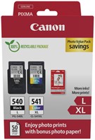 Inktcartridge Canon PG-540L CL-541XL zw+kl+papier