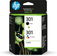 Inktcartridge HP N9J72AE 301 zwart + kleur