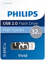 USB stick 2.0 Philips Vivid USB-A 32GB grijs-3