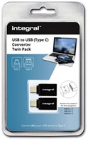 Adapter Integral 3.1 USB-A naar USB-C 2 stuks-2