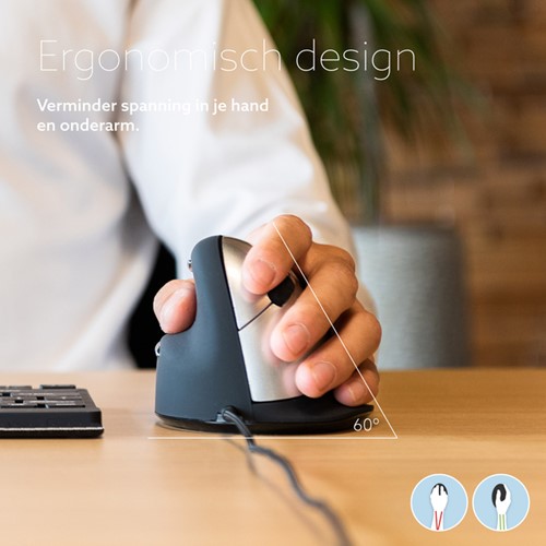 Muis R-Go Ergonomisch HE Break Draad Links M-2